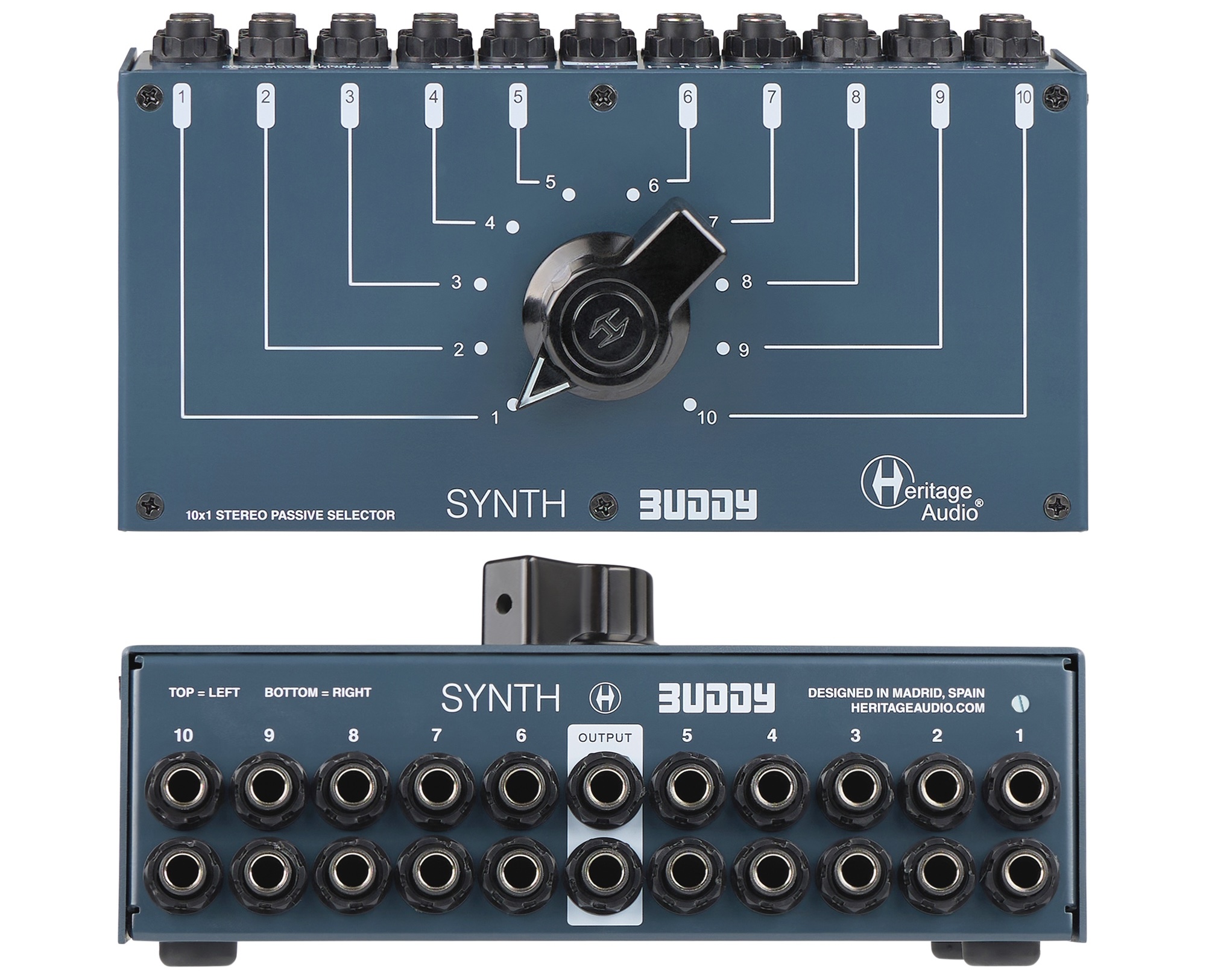 Heritage Audio Synth Buddy, el primer selector pasivo 10x1 estéreo